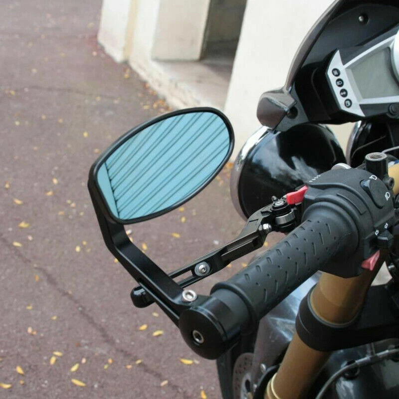 Motorcycle 7/8'' Handle Bar End Rear Mirrors For Indian Scout Bobber Criuser A+ - Image 2 of 4