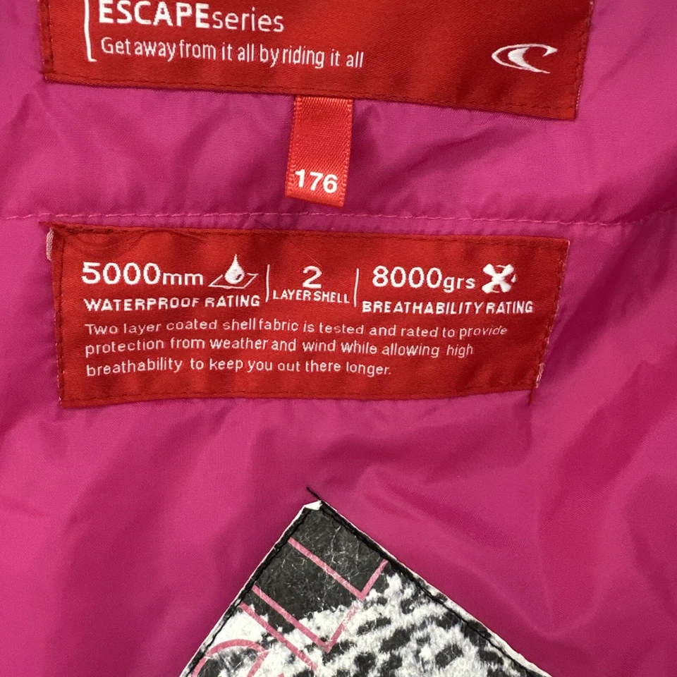 Chaqueta de esquí de snowboard serie O'Neill ESCAPE - Ajuste regular - EU 176 Juvenil EE. UU. 14 Foto 4 de 4