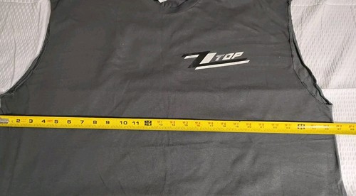 VTG Tultex Men's ZZ Top The Eliminator Sleeveless T-shirt Gray 2XL Graphic Print - Picture 6 of 7