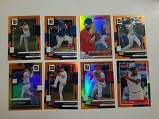 2022 Panini Donruss MLB Orange Holo (17) Card lot
