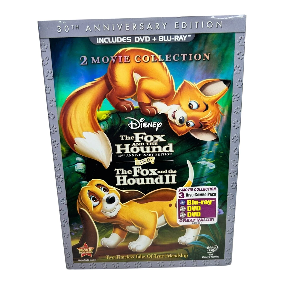 Classic Disney Animation 3 -DVD Lot Lady and the Tramp & Fox and Hound Blu-Ray - Image 4 of 4