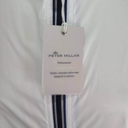 Peter Millar Womens Lightweight Full Zip Jacket sz XL White "Altitude" New w/Tag - Picture 4 of 9