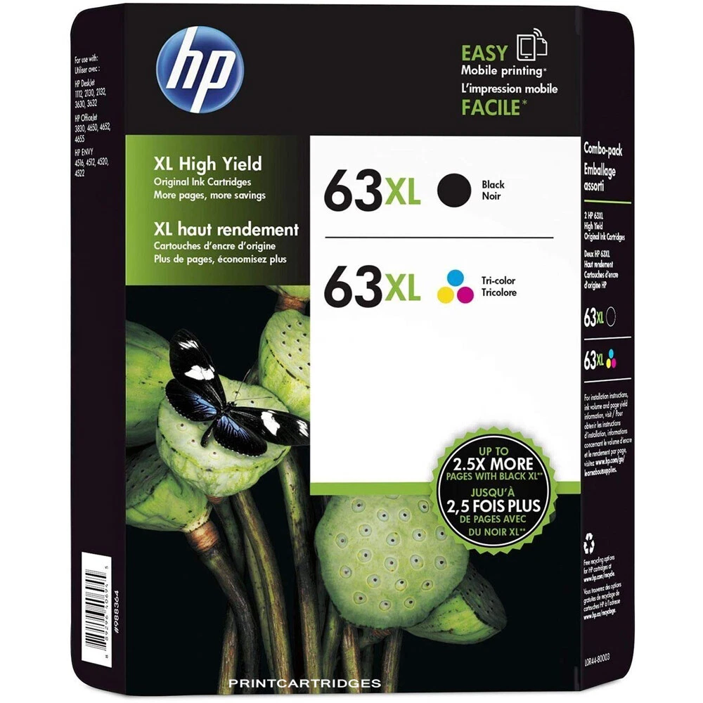 HP 63XL Black Ink Cartridges for sale | eBay