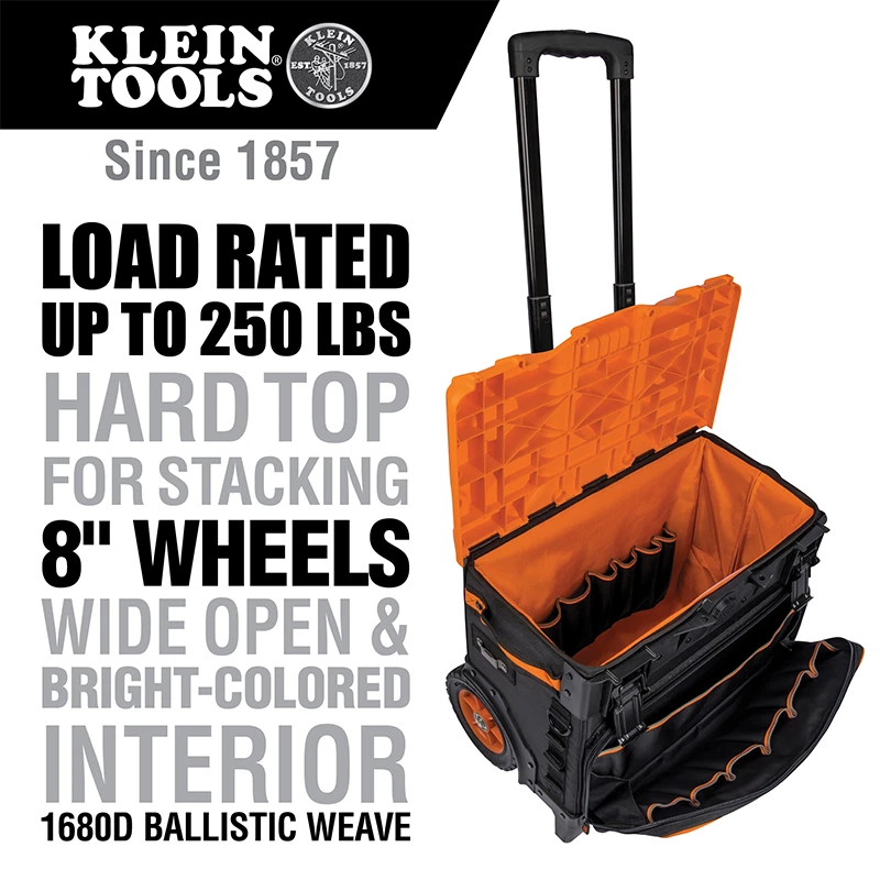 Klein Tools 55473RTB Tradesman Pro™ Tool Master Rolling Tool Bag - Image 2 of 4