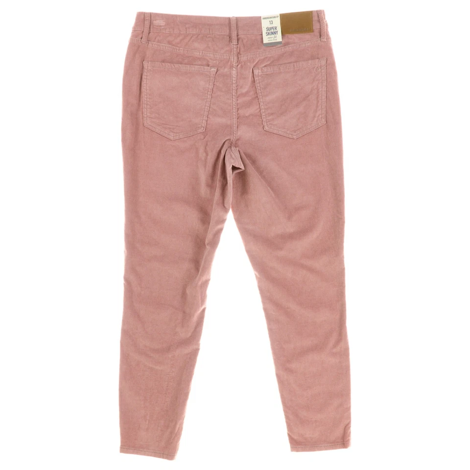 Pantalones de pana súper ajustados American Rag tiro alto para niños 13 rosa $59,50 Foto 2 de 3