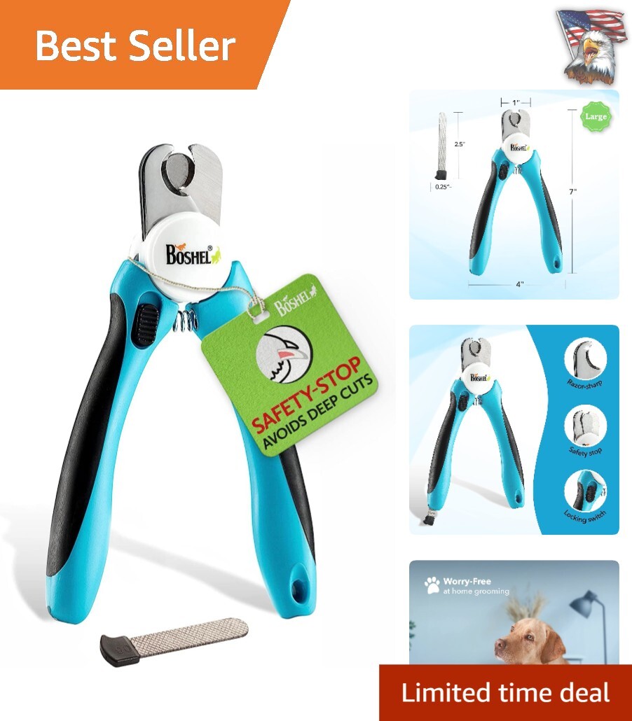 Heavy Duty Dog Nail Trimmers - Quick Sensor - Pet Nail Clippers 