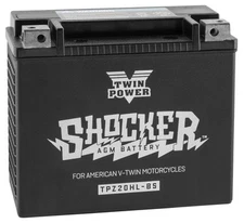 Twin Power Shocker Battery YTX20L-BS #GHDZ20HL-BS Harley Davidson