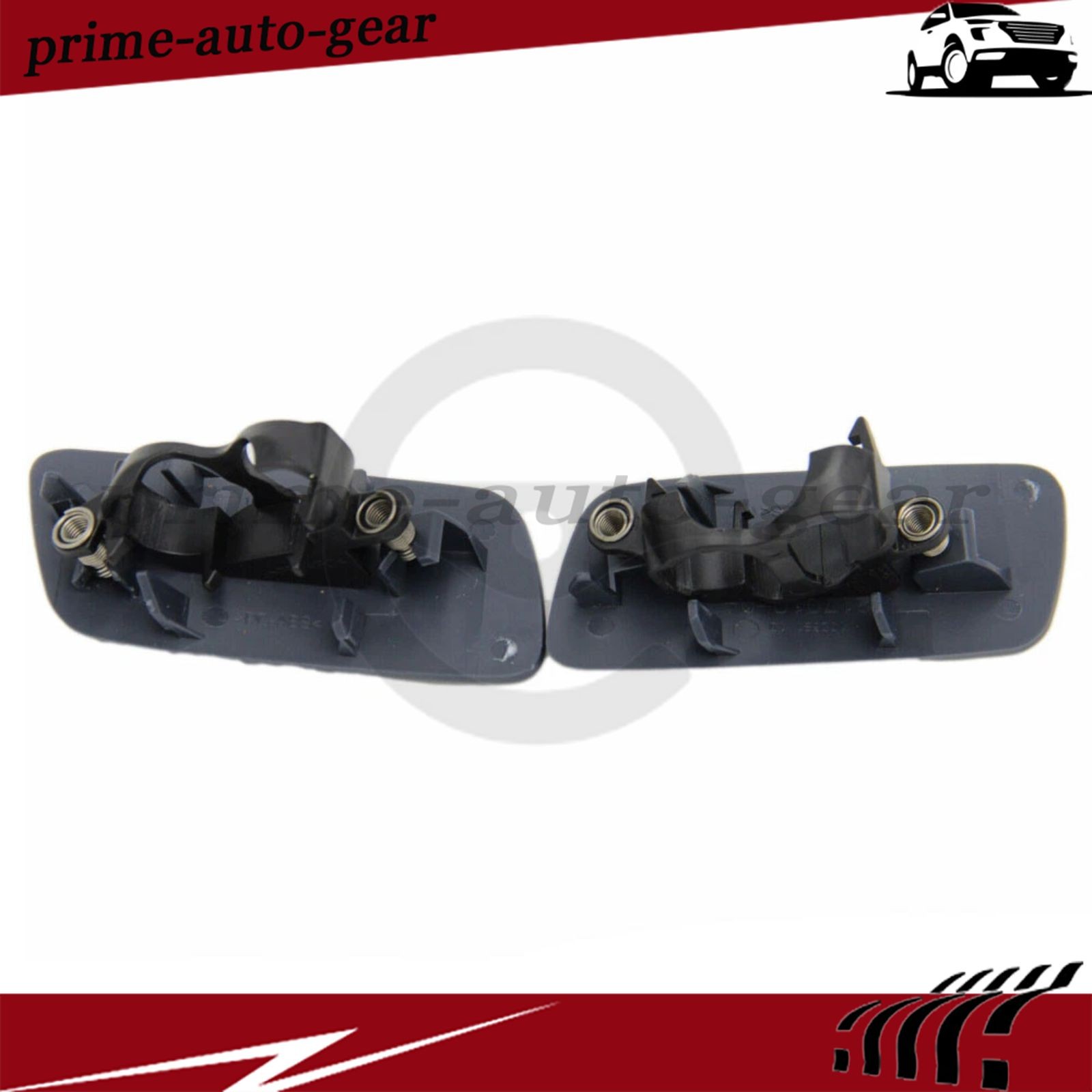Pair Headlamp Washer Nozzle Cover For 10-18 Rolls-Royce Ghost 61677244959