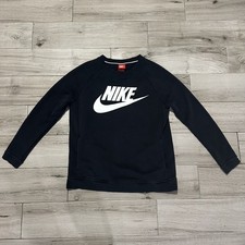 Nike Womens NSW Crewneck Sweatshirt Medium Pullover Fleece Swoosh 842435-010