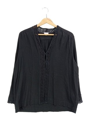LALA BERLIN Longsleeve Damen Shirt Gr. DE 36 schwarz Casual-Look