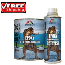 Speedokote Epoxy Fast Dry 2.1 Low Voc DTM Primer & Sealer Gray Quart Kit SMR-26