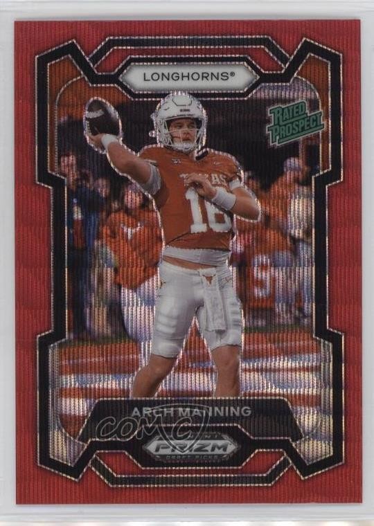 2024 Panini Prizm Draft Picks Rated Prospect Ruby Wave Arch Manning #192 1n1w