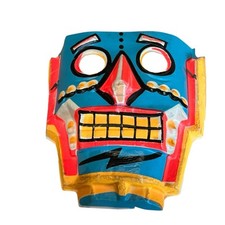 Robot Monster Mask Vintage 1960s USA Made No Brand Retro Chic Decot Dirty Faded