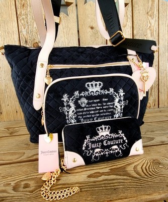 Juicy Couture Juicy Tale Weekender Duffle Bag With Matching Wallet