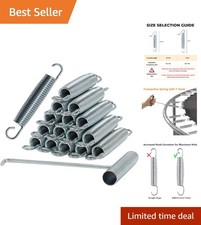 Set of 16 Heavy Duty Stainless Steel Trampoline Springs - 5.5 Inch Perfect Fit