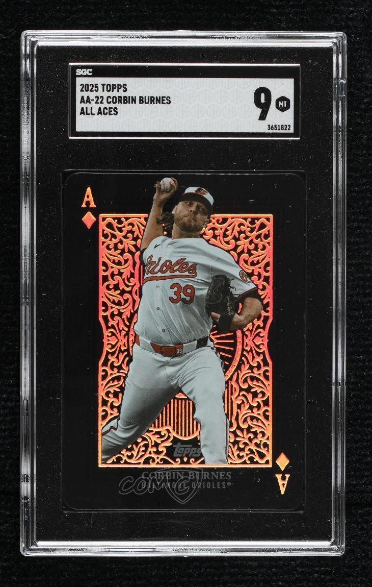 2025 Topps Series 1 All Aces Corbin Burnes #AA-22 SGC 9 MINT 7rv