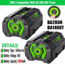 56V 9.6Ah For EGO Battery 56volt BA1400T BA4200 BA2800 ST1502LB LI-ION Battery