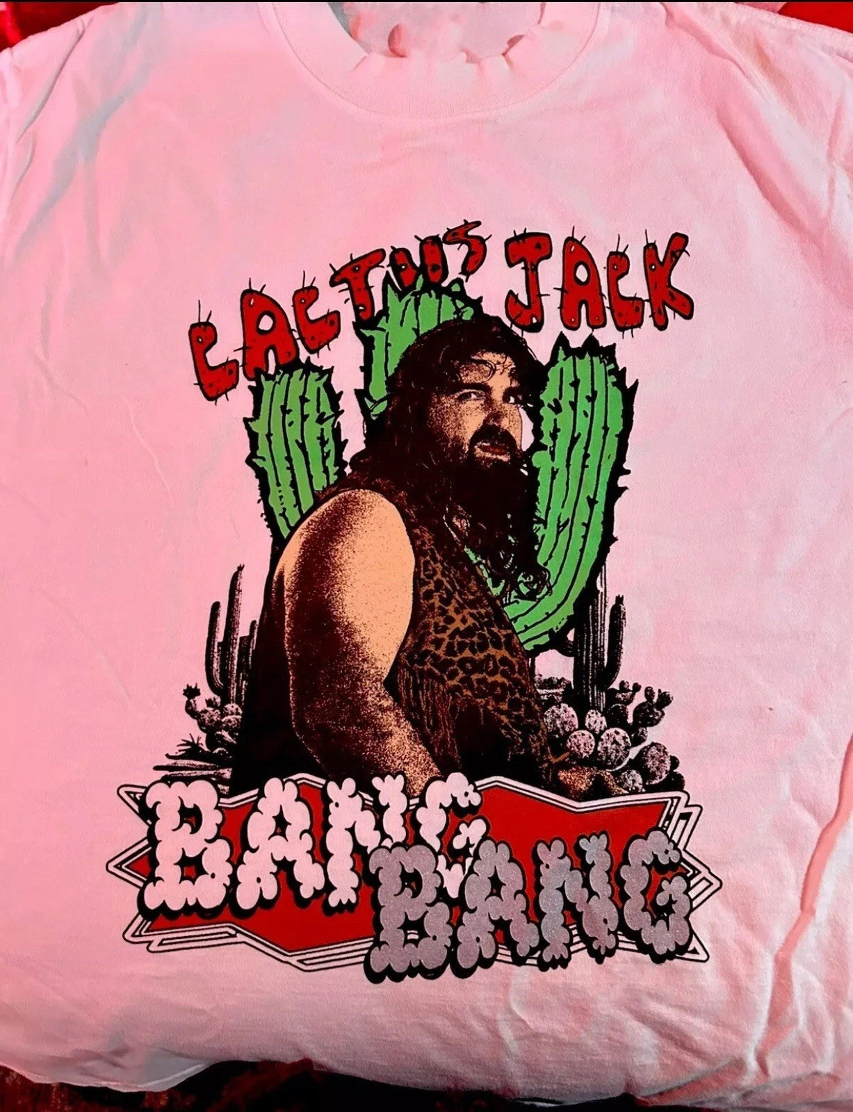 Mick Foley  Bang Bang Shirt Light Pink Funny Unisex S-5XL