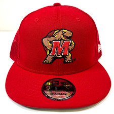 Maryland Terrapins NCAA NE Classic Trucker Snapback Hat~ Red