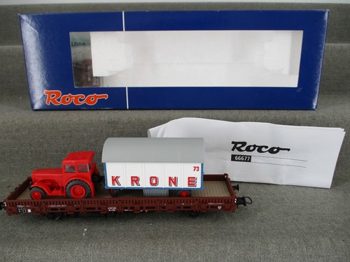 Roco Spur H0 66677 Güterwagen Rungenwagen der DB "Zirkus Krone" in OVP | Condition: Gebraucht