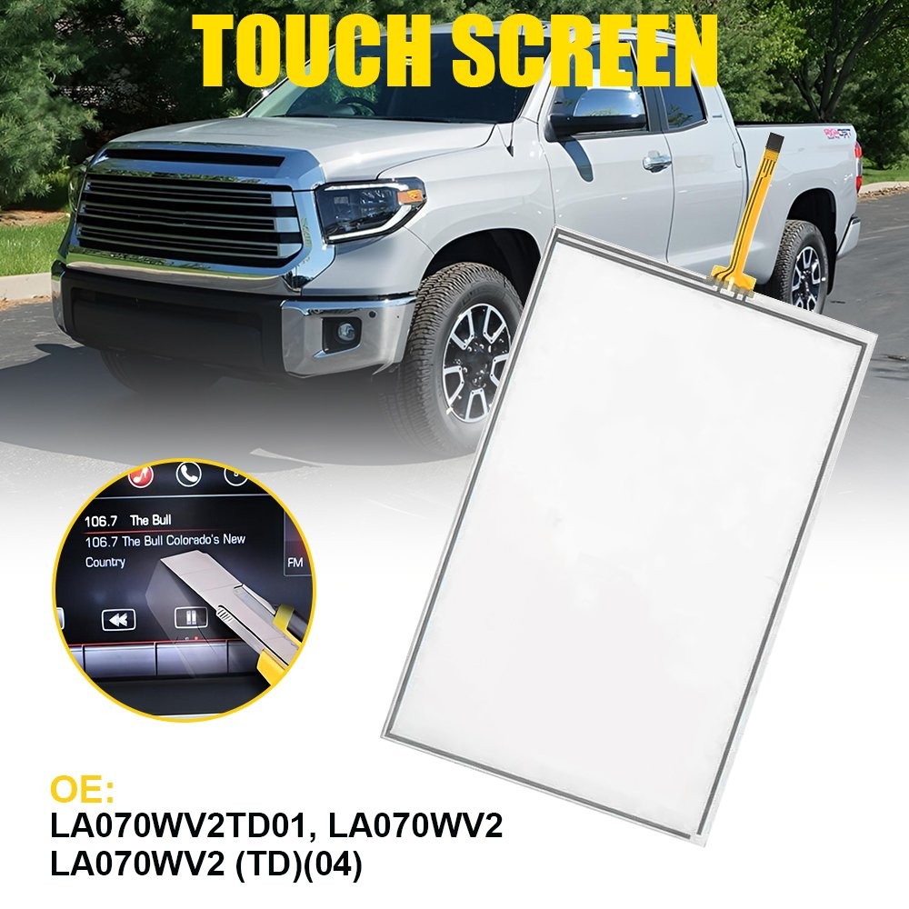 For Toyota Tundra 14-19 Radio Navigation Touch Screen Glass Digitizer 7" 8PIN