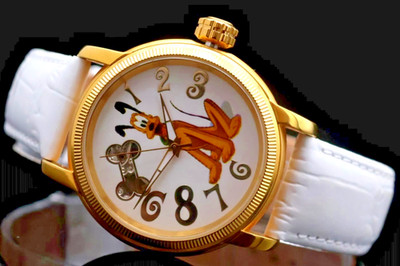 Disney Automatik Uhr Limitierte Edition Pluto Sammlerstück Retro VINTAGE