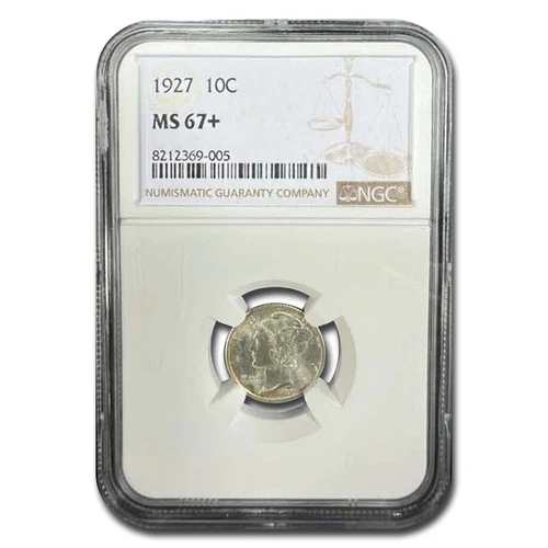 1927 Mercury Dime MS-67+ NGC