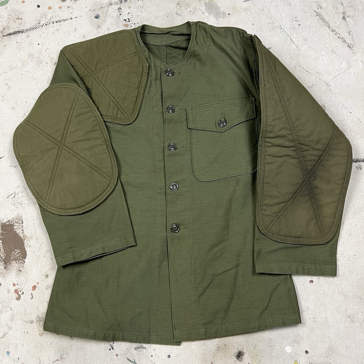 Vintage USMC OG-107 Olive Green Shooting Jacket Coat Mens Small US