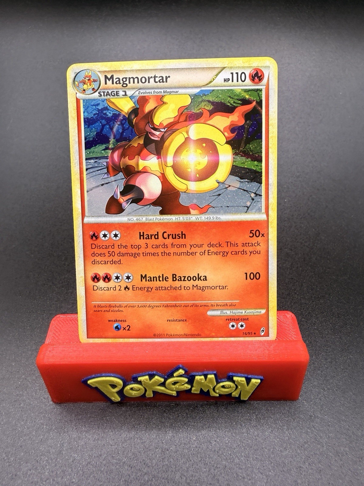 Magmortar 16/95 Holo Rare Call of Legends NM Pokemon Card -f
