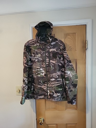 Under Armour Storm Ridge Reaper Jacket Forest Camo Mens Large Full Zip Hooded - Picture 3 of 24