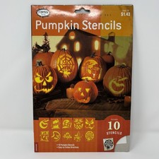 Pumpkin Party Halloween Pumpkin Carving Stencils 10 Designs Ghost Bat Spider New