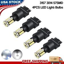 4X 3157 3156 LED Reverse Backup Light Bulbs White Parking DRL Lamp For Chevrolet