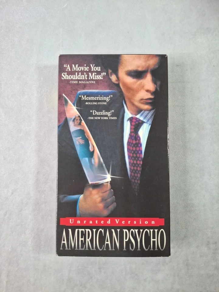 American Psycho (VHS 2000, Unrated Version) Christian Bale Foto 2 de 4