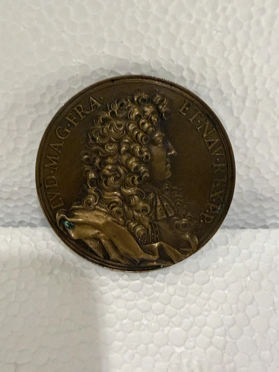 1674 フランス ルイ14世 国王 勲章 超大型 ブロンズメダル Medal Louis Xiv for sale | eBay