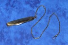 Vintage Mens Breast Pocket 13" 12K Gold Filled Pocket Watch Fob and Pen Knife — photo 2