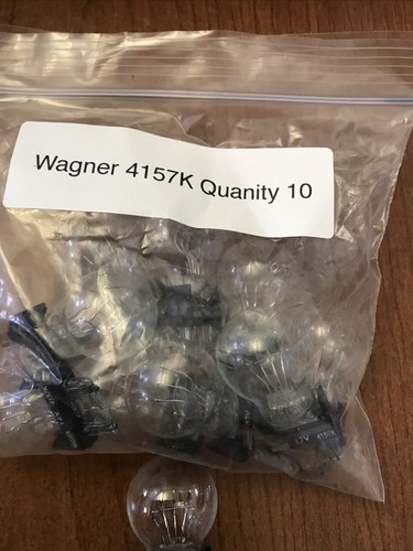 4157K Wagner Miniature Light Bulbs 12V Double Contact Wedge Quantity 10 Bulbs - Bild 2 von 5