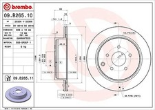 2x BREMBO disque de frein essieu arrière entre autres pour INFINITI, NISSAN