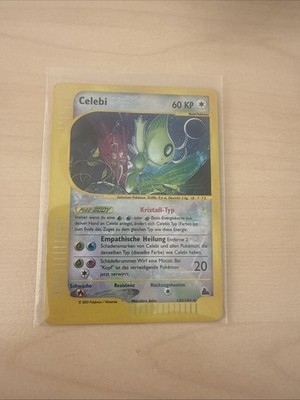 Celebi Skyridge Pokemon 145/144 Reverse Holo Kristall-Typ