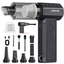 Compressed Air Duster Vacuum Cleaner, 3-in-1 150000RPM Cordless Air Blower ...