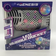 Genesis Rocket Bubble Gun Blaster Machine Toy w/ Solution   New