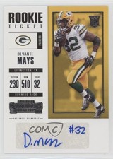 2017 Panini Contenders Rookie Ticket Devante Mays #170 Auto 4k8