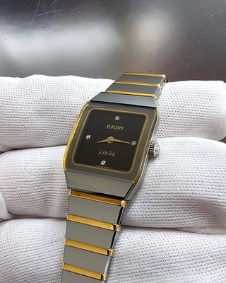 Rado Anatom Jubile Quartz 23mm Black Dial Diamond Women's Watch R10368751