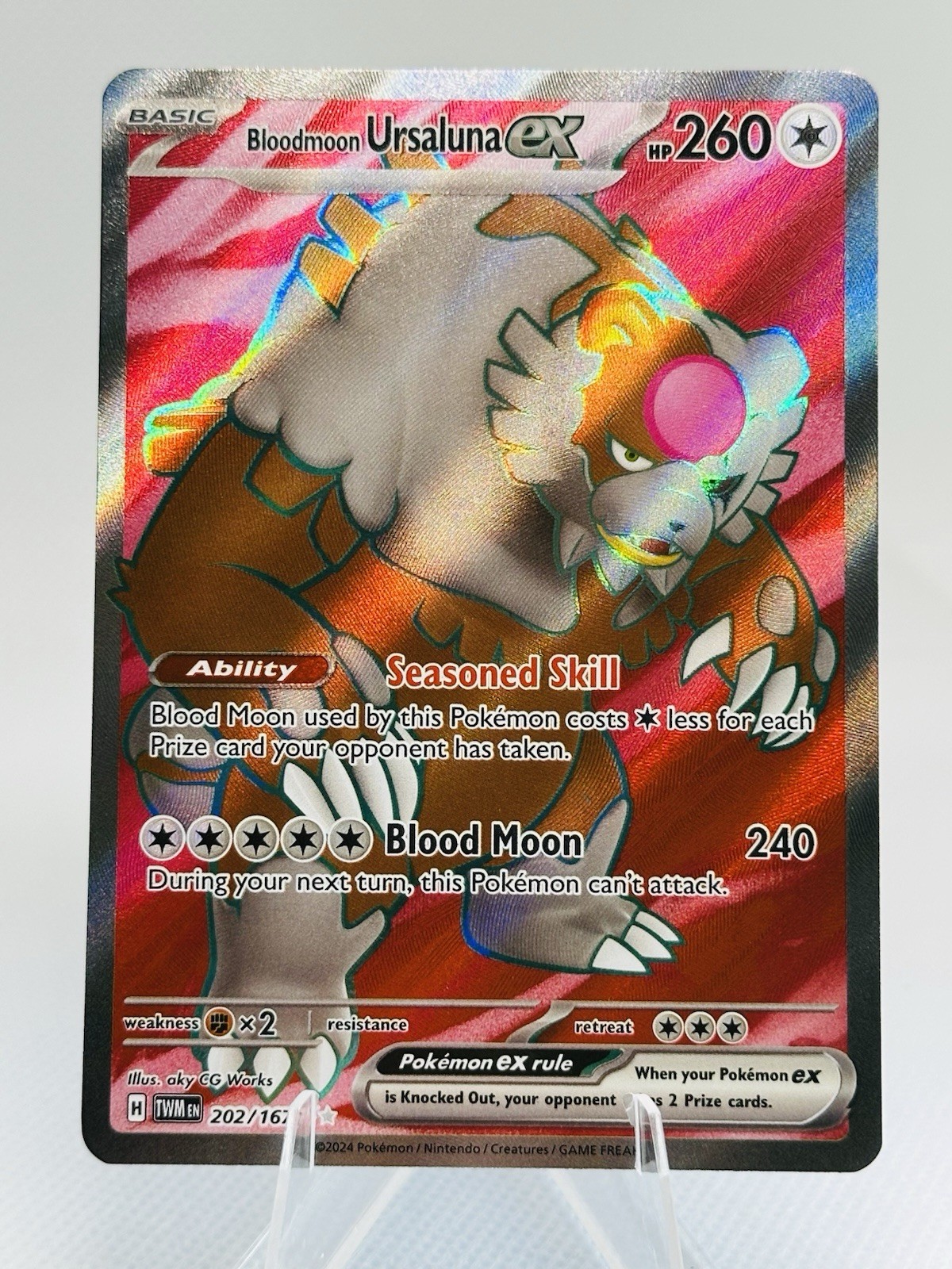 Bloodmoon Ursaluna ex - Ultra Rare SV06: Twilight Masquerade 202/167 NM