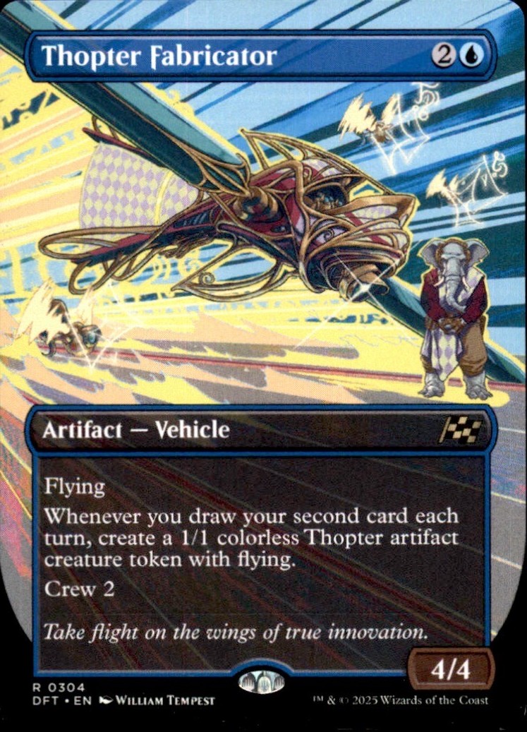 Thopter Fabricator (Borderless) 304 - Aetherdrift Rare - NM