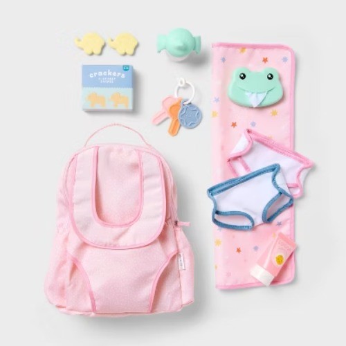 Baby Doll Diaper Bag Play Set - Gigglescape: Includes Diaper