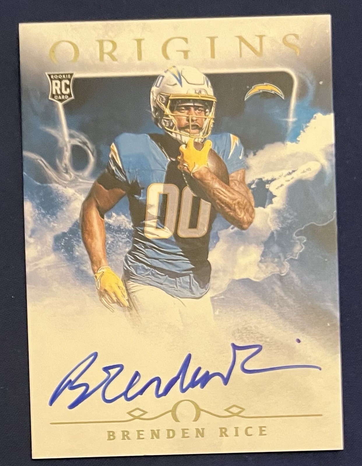 Brenden Rice Panini Origins Rookie Autographs #RAUBRI Base