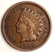 ⭐ 1907 Indian Head Cent Penny ⭐ ***FAST 🆓️ SHIPPING!*** ⭐ 💖