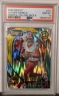 2024 Panini Select Jayden Daniels #217 Green & Yellow Shock Prizm Club PSA 10 RC