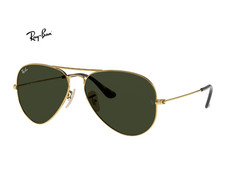 Ray-Ban  Aviator Classic Sunglasses - Gold/ Green