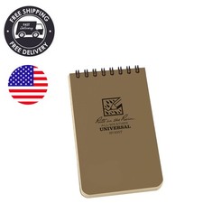 Weatherproof Top Spiral Notebook, 3"x5", 6 Pack in Tan - Stay Organized Outdoors